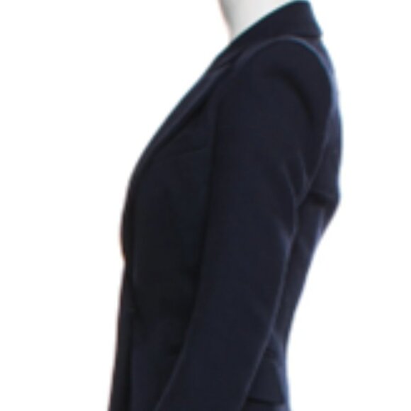 Balmain Navy Wool Blazer Size 36 - Picture 3 of 11